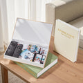Linen Book Shaped Storage Box Set