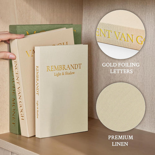 Linen Book Shaped Storage Box Set